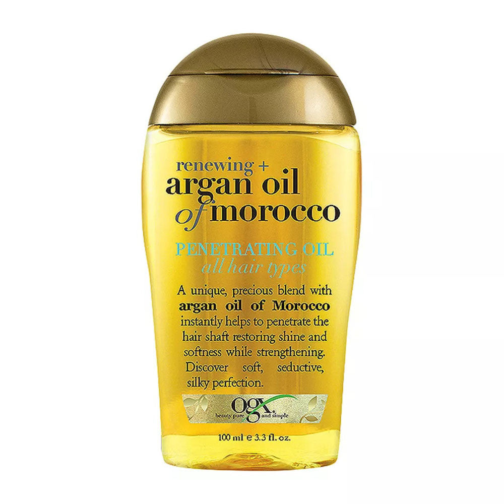 Organix Penetrating Oil For All Hair Types Renewing, Moroccan Argan Oil, 3.3 Oz